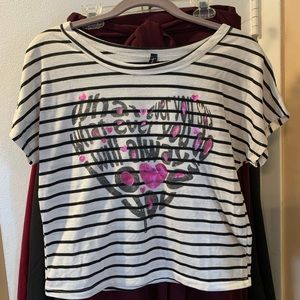 Striped girls tshirt
